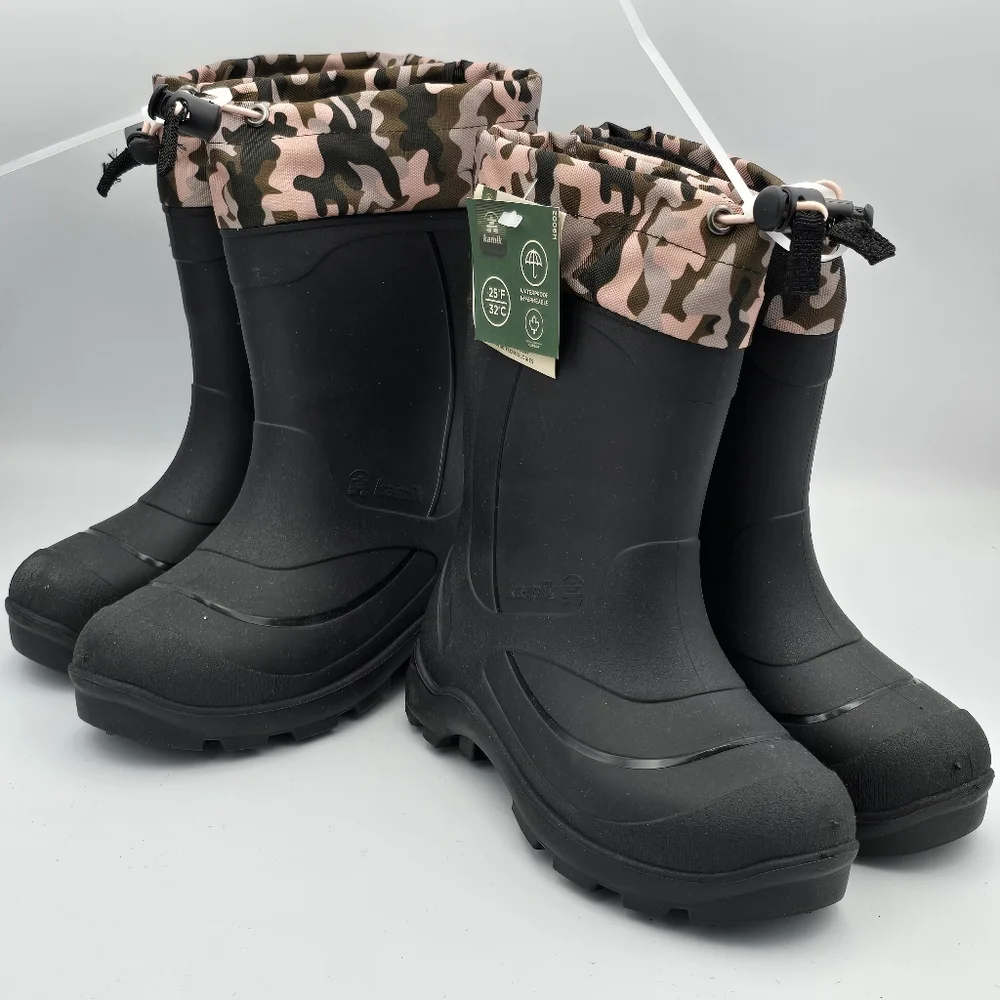 NWT Kamik Snowbuster 2 Kids Unisex Waterproof Snow Boots with removable Lining - Picture 4 of 16